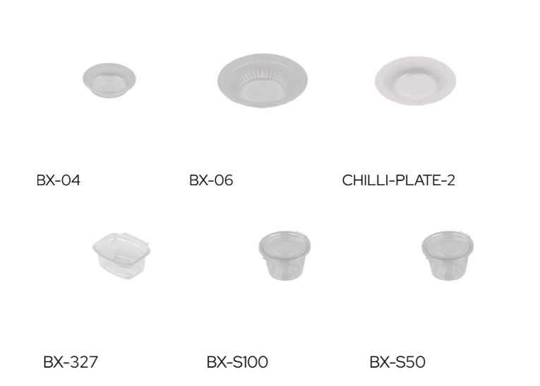 saucers plates and containers