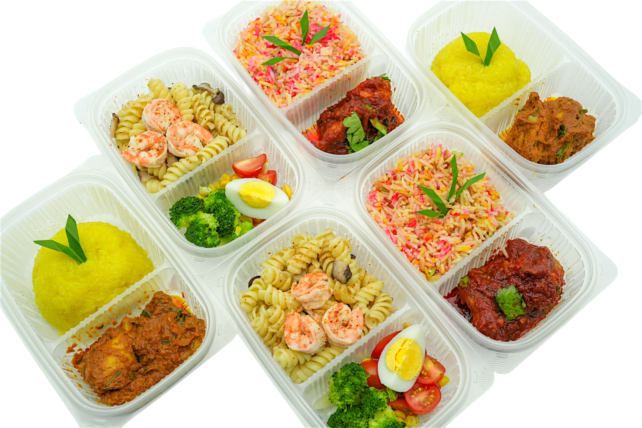 RT-750-2C 750ml 2-compartment takeaway lunch box container